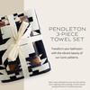 image:imagePendleton 3 Piece Bath Towel Set Bath Hand and WashclothSpider Rock BlackWhite