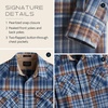 image:imagePendleton Canyon Mens Shirt Long Sleeve Flannel Shirt 100 Virgin Wool  Regular FitBlueTan Ombre