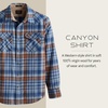 image:imagePendleton Canyon Mens Shirt Long Sleeve Flannel Shirt 100 Virgin Wool  Regular FitBlueTan Ombre