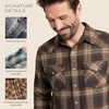 image:imagePendleton Canyon Mens Shirt Long Sleeve Flannel Shirt 100 Virgin Wool  Regular FitGrey MixAqua Plaid