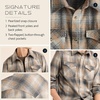 image:imagePendleton Canyon Mens Shirt Long Sleeve Flannel Shirt 100 Virgin Wool  Regular FitGrey MixTan Mix Plaid