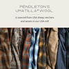 image:imagePendleton Canyon Mens Shirt Long Sleeve Flannel Shirt 100 Virgin Wool  Regular FitGreyTan Ombre