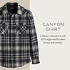 image:imagePendleton Canyon Mens Shirt Long Sleeve Flannel Shirt 100 Virgin Wool  Regular FitGreyTan Ombre