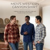 image:imagePendleton Canyon Mens Shirt Long Sleeve Flannel Shirt 100 Virgin Wool  Regular FitTanBlueGrey Ombre
