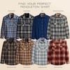 image:imagePendleton Canyon Mens Shirt Long Sleeve Flannel Shirt 100 Virgin Wool  Regular FitTanBlueGrey Ombre