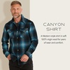 image:imagePendleton Canyon Mens Shirt Long Sleeve Flannel Shirt 100 Virgin Wool  Regular FitTurquoise Ombre