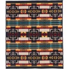 image:imagePendleton Chief Joseph Jacquard Wool Blanket Reversible 64 x 80 InchBlack