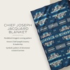 image:imagePendleton Chief Joseph Jacquard Wool Blanket Reversible 64 x 80 InchChief Joseph  Aegean