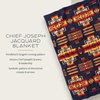 image:imagePendleton Chief Joseph Jacquard Wool Blanket Reversible 64 x 80 InchNavy