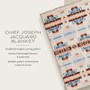 image:imagePendleton Chief Joseph Jacquard Wool Blanket Reversible 64 x 80 InchRosewood
