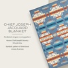 image:imagePendleton Chief Joseph Jacquard Wool Blanket Reversible 64 x 80 InchSlate