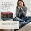 image:imagePendleton EcoWise 100 Wool Blanket Responsibly Sourced Heirloom QualityMidnight Navy Stripe