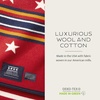 image:imagePendleton Jacquard Napped Throw Blanket WoolCotton Blend 64 x 80 inBig Medicine Oxford