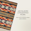 image:imagePendleton Jacquard Unnapped Twin Blanket 64 x 80 in Heirloom Virgin WoolFire Legend Sunset