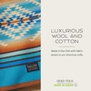 image:imagePendleton Jacquard Unnapped Twin Blanket 64 x 80 in Heirloom Virgin WoolPagosa Springs Turquoise