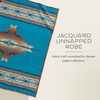 image:imagePendleton Jacquard Unnapped Twin Blanket 64 x 80 in Heirloom Virgin WoolPagosa Springs Turquoise
