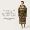 image:imagePendleton Mens 100 Cotton Plush Terry Velour RobeGreen