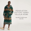 image:imagePendleton Mens 100 Cotton Plush Terry Velour RobeWildland Heroes Green