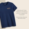 image:imagePendleton Mens Graphic TShirt 100 Cotton Short Sleeve TeeNavy  Gold