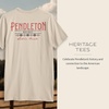image:imagePendleton Mens Graphic TShirt 100 Cotton Short Sleeve TeeTanRed