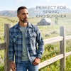 image:imagePendleton Mens Iconic 100 Wool Board ShirtTanBlueGrey Ombre