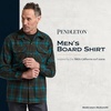 image:imagePendleton Mens Iconic 100 Wool Board ShirtTealCharcoal Ombre