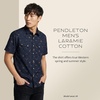 image:imagePendleton Mens Laramie SnapFront Breathable Cotton Short SleeveWestern Navy