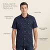 image:imagePendleton Mens Laramie SnapFront Breathable Cotton Short SleeveWestern Navy