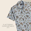 image:imagePendleton Mens Laramie SnapFront Breathable Cotton Short SleeveWild Horse Blue