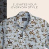 image:imagePendleton Mens Laramie SnapFront Breathable Cotton Short SleeveWild Horse Blue