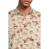 image:imagePendleton Mens Laramie SnapFront Breathable Cotton Short SleeveWild Horse Ecru