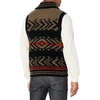 image:imagePendleton Mens Peak Stripe Lambswool VestPeak Stripe Peat BrownBlkRed