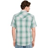 image:imagePendleton Mens Short Sleeve Frontier Shirt Comfortable Cotton PolyesterEcruTurquoise Plaid