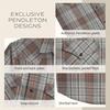 image:imagePendleton Mens Short Sleeve Frontier Shirt Comfortable Cotton PolyesterGreyBlackRed Plaid