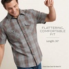 image:imagePendleton Mens Short Sleeve Frontier Shirt Comfortable Cotton PolyesterGreyBlackRed Plaid