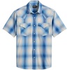 image:imagePendleton Mens Short Sleeve Frontier Shirt Comfortable Cotton PolyesterIvoryBlue Plaid