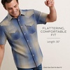 image:imagePendleton Mens Short Sleeve Frontier Shirt Comfortable Cotton PolyesterNavyGrey Ombre