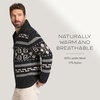 image:imagePendleton Mens The Original Westerley Wool Cable Knit Zip Cardigan SweaterBlack Donegal