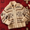 image:imagePendleton Mens The Original Westerley Wool Cable Knit Zip Cardigan SweaterTanBrown