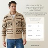 image:imagePendleton Mens The Original Westerley Wool Cable Knit Zip Cardigan SweaterTanBrown