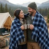 image:imagePendleton Motor Robe Wool Camping Blanket with Leather CarrierMidnight Ombre