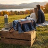 image:imagePendleton Motor Robe Wool Camping Blanket with Leather CarrierMidnight Ombre