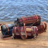 image:imagePendleton Motor Robe Wool Camping Blanket with Leather CarrierVintage Dress Stewart  New