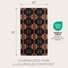 image:imagePendleton Oversized Jacquard Spa Towel 40 x 70 in 100 Cotton Bath TowelBlack