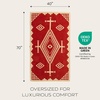 image:imagePendleton Oversized Jacquard Spa Towel 40 x 70 in 100 Cotton Bath TowelLos Ojos Coral