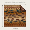 image:imagePendleton Reversible Jacquard Wool Throw Blanket 54 x 64 InchPrairie Rush Hour Rustic