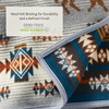 image:imagePendleton Reversible Jacquard Wool Throw Blanket 54 x 64 InchPrairie Rush Hour Rustic