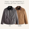 image:imagePendleton Tahoma Mens Trucker Jacket in Big Sky CanvasAsh