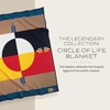 image:imagePendleton The Legendary Collection Jacquard Robe Throw Blanket 64 x 80Circle of Life Khaki