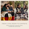 image:imagePendleton The Legendary Collection Jacquard Robe Throw Blanket 64 x 80Circle of Life Khaki